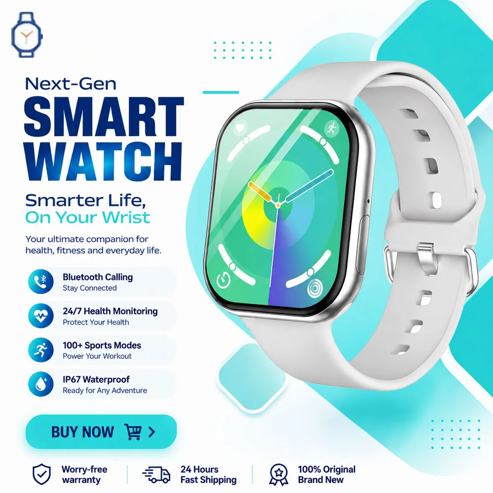 2026 Thin & Light Smart Watch for Men Women | Bluetooth Call, GPS Movement Track NFC & Compass HD Screen Watch | for Android iOS