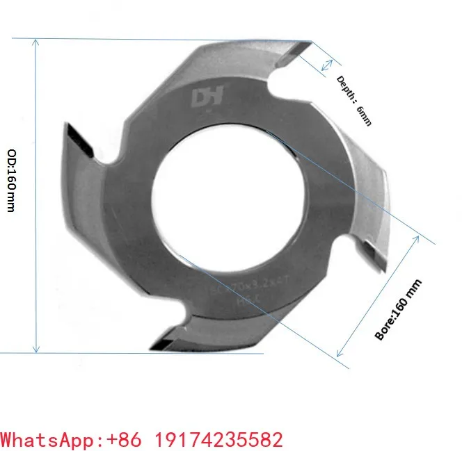 

Wood Work Timber Spindle Moulder Carbide Tip 210mm Jointer Knives Woodworking Carpentry TCT Finger Joint Cutter