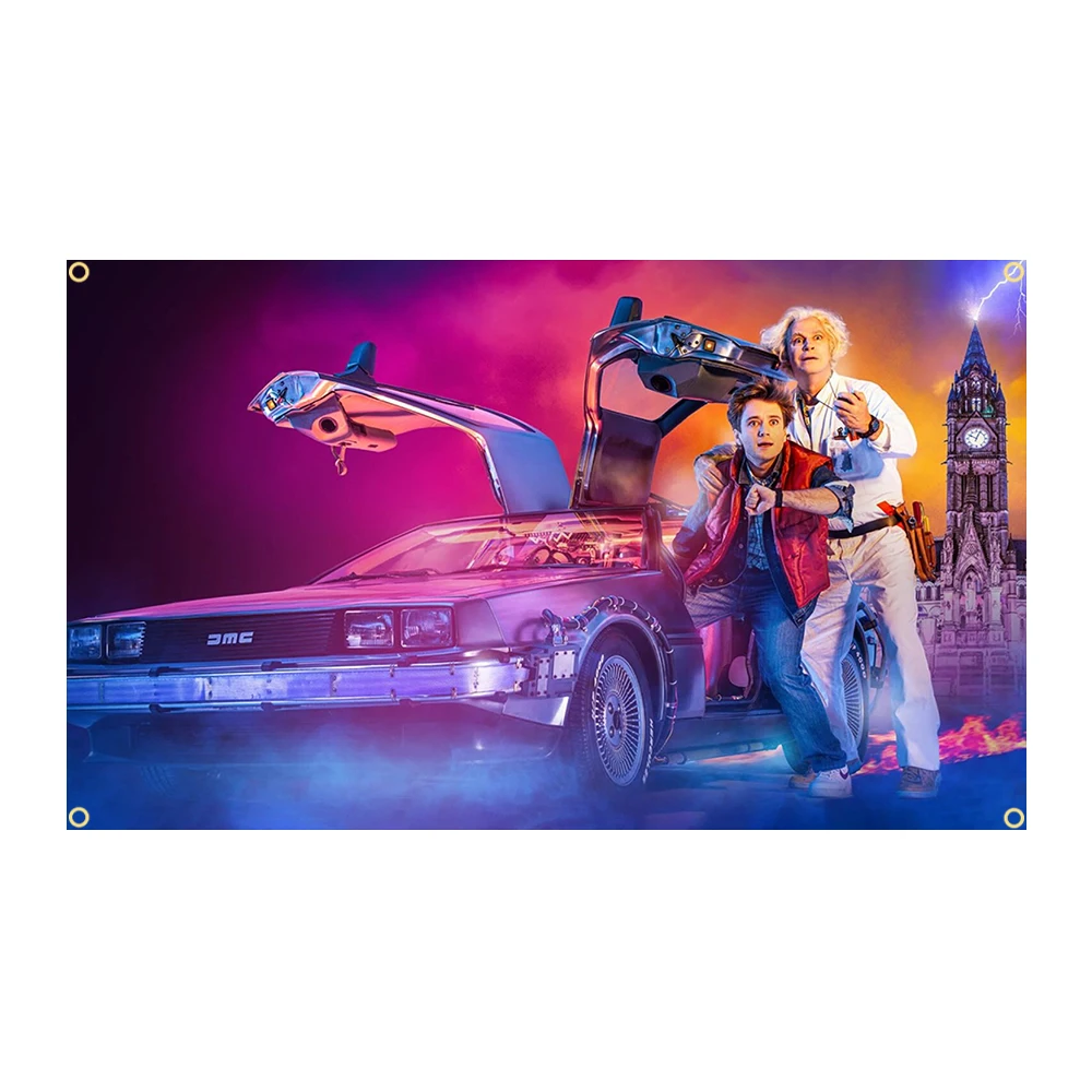 90x150cm Back To The Future Classic Movie Poster Flag Polyester Printed Decoration Banner Tapestry