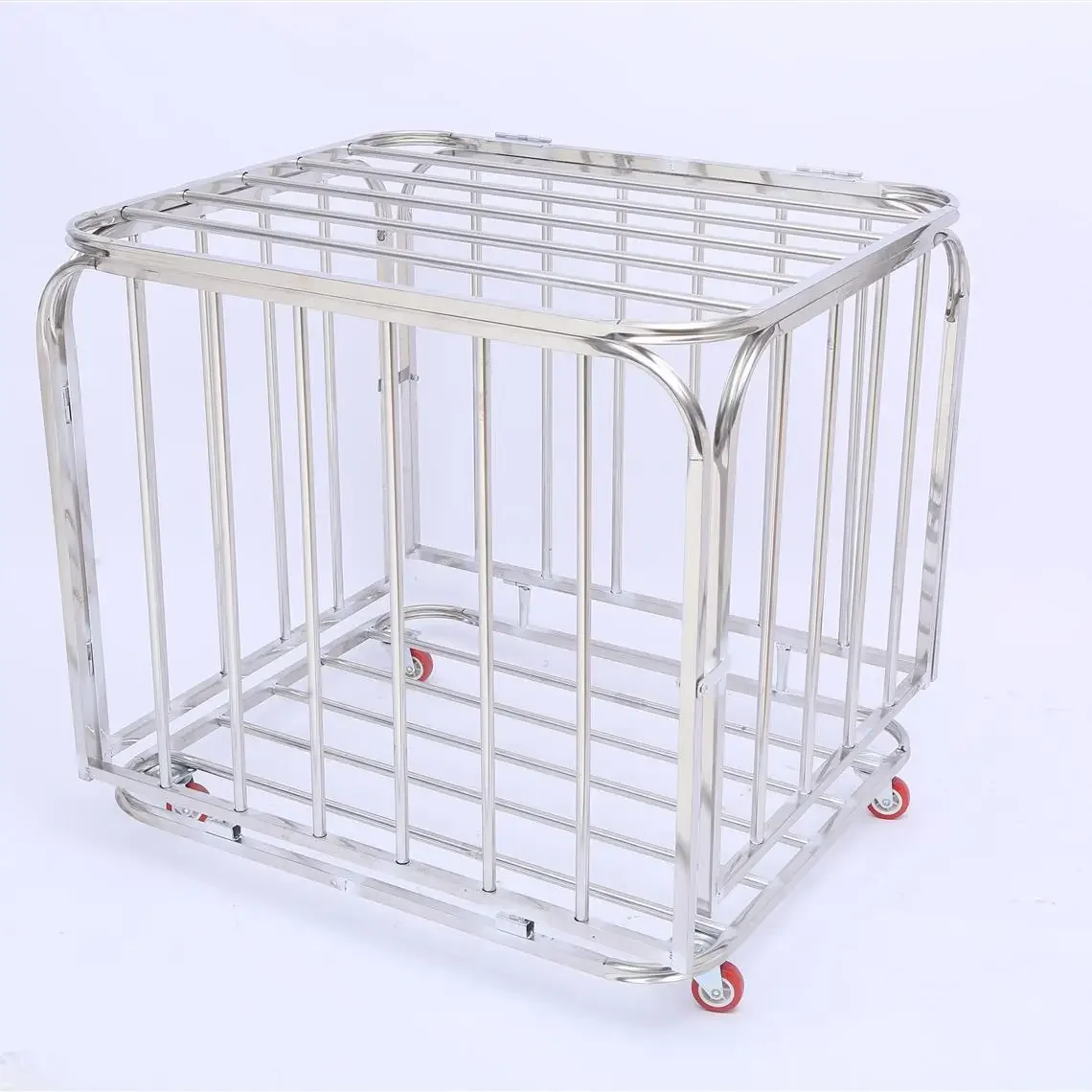 2026 Folding Wheeled Ball Cart Portable Storage Trolley for Soccer Basketball Volleyball