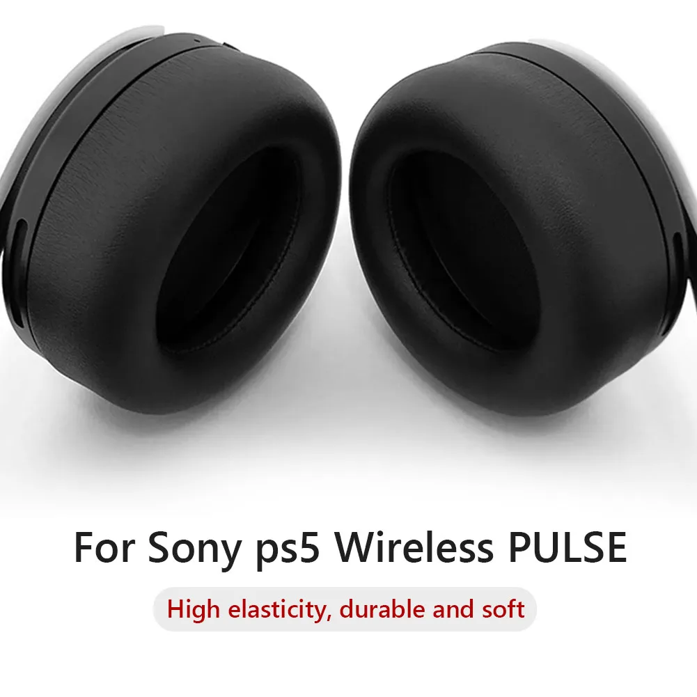 

2pcs Ear Pads Earpads for Sony/PS5/PULSE 3D Wireless Black Replacement Ear Pads Earbuds Wireless Headphone Earpads