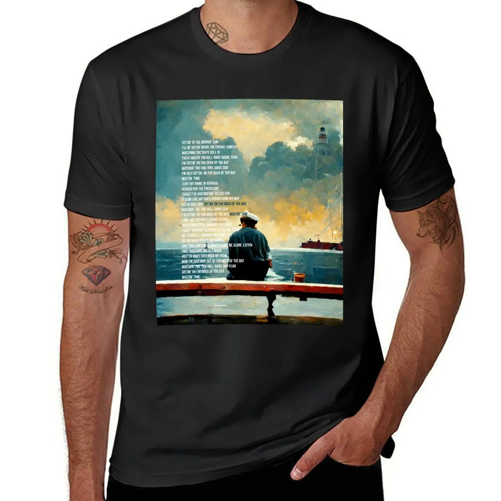 

Dock of the Bay T-Shirt plus sizes quick-drying shirts graphic tees men clothing