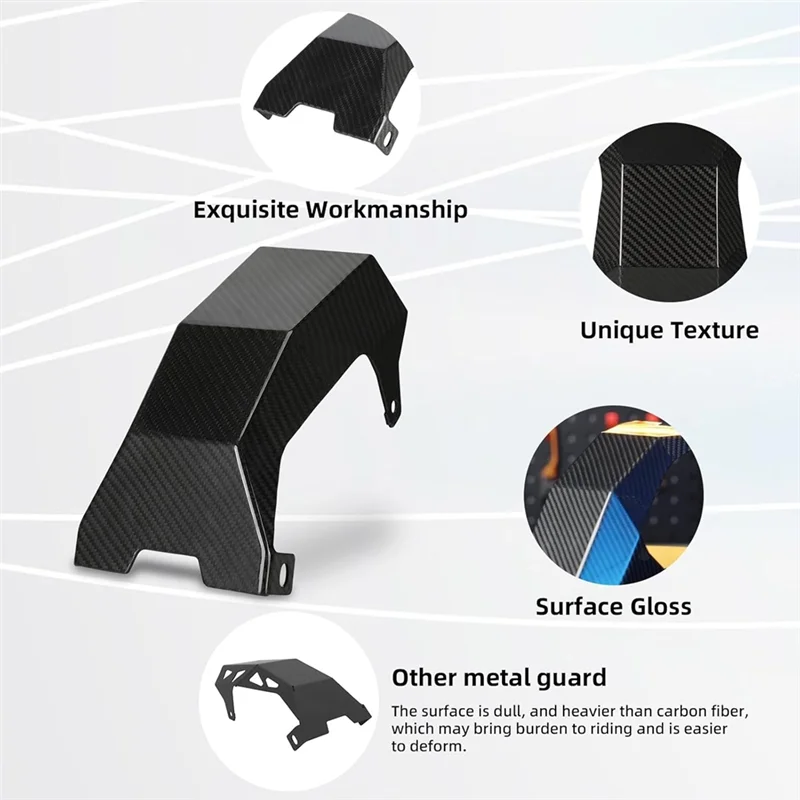 

Innovative Carbon Fiber Engine Skid Plate Engine Chassis Cover Guard Protection For Sur Ron Light Bee X/S Accessories