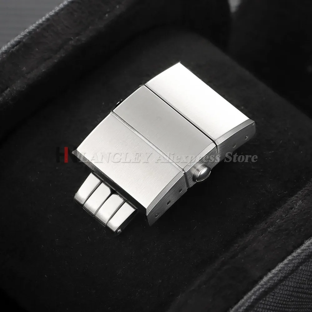 20mm For Ulysse Nardin Athens Watch Strap Folding Buckle Stainless Steel Butterfly Clasp Rubber Silicone Watchband Accessories