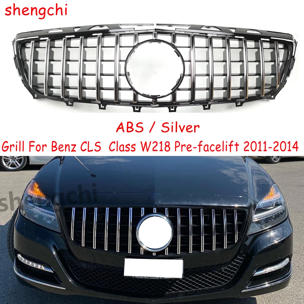 

C218 GT Style Front Bumper Grilles For Mercedes Benz CLS W218 CLS300 CLS350 CLS400 CLS500 Racing Grill 2011-2018