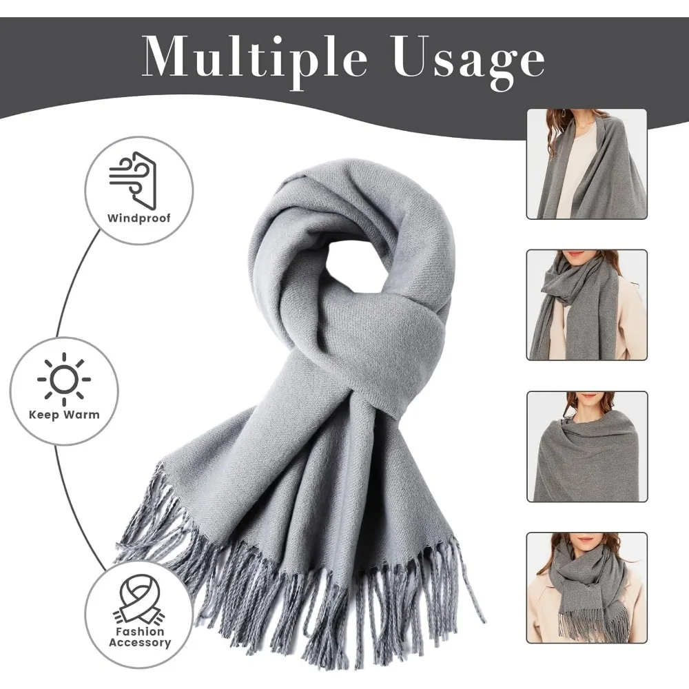 Damessjaal Grote Pashmina Sjaals en omslagdoeken Lichte deken sjaal voor avondjurk Warm dagelijks reiskantoor