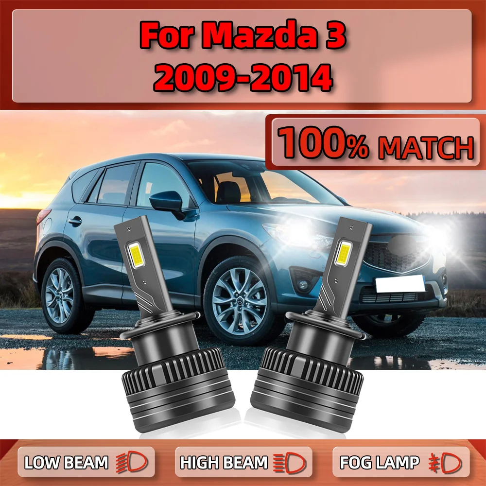 

D2S LED Headlight Bulbs 120W Xenon Lights 25000LM Turbo Lamps 6000K Plug and Play For Mazda CX-7 2007 2008 2009 2010 2011 2012