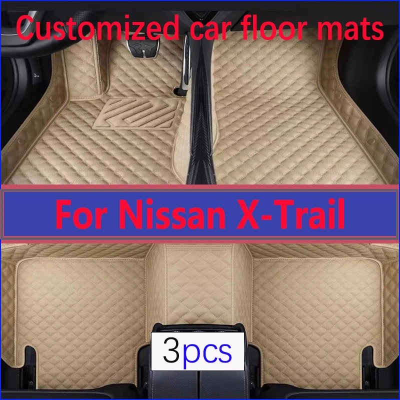 

Car Floor Mats For Nissan X-Trail T32 2017~2020 7 Seater Waterproof Rug Interior Decoration Car Carpet Floor Mat Car Accessories