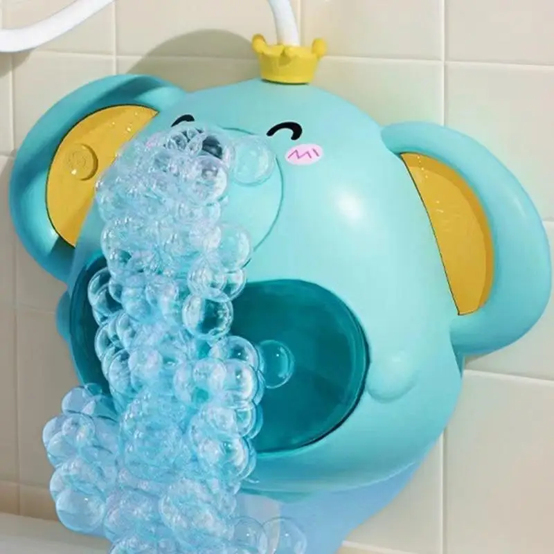 Elephant Shower Bath Toy Elephant Water Pump With Trunk Spout Rinser Bathtub Sprayer Bubble Maker For Travel Bathtub Toys