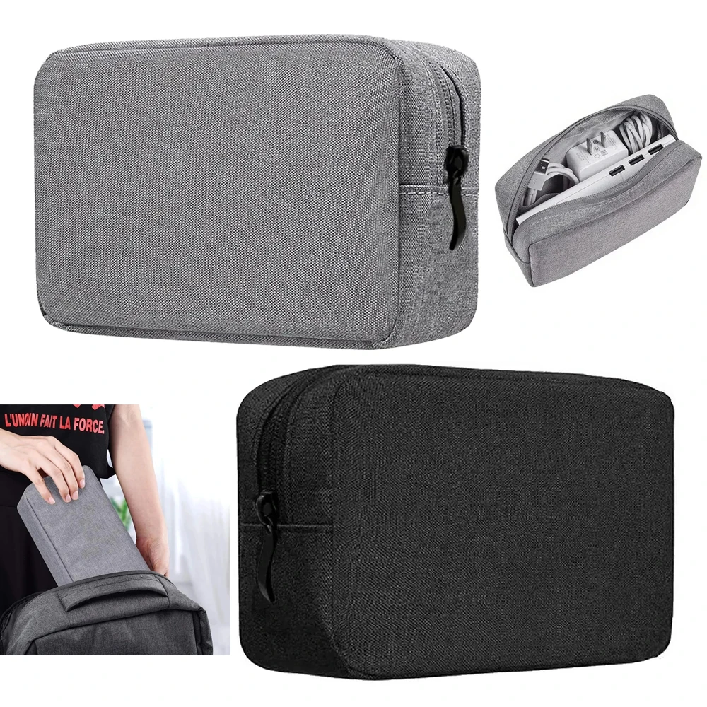 

Digital Portable Organizer Case for Headphones Travel Closet Storage Bag Zipper Accessories Charger Data Cable USB Bag
