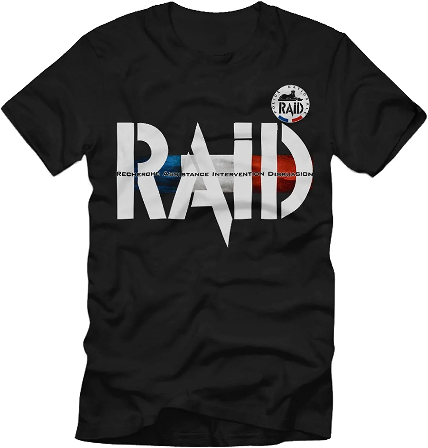 France RAID Anti-terrorism Elite Tactical Unit T-Shirt 100% Cotton O-Neck Summer Short Sleeve Casual Mens T-shirt Size S-3XL