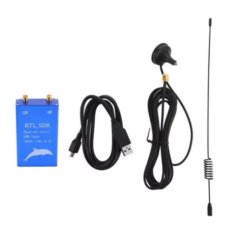 Receptor USB RTL.SDR RTL2832U R820T2 100KHz-1,7GHz UHF UV HF