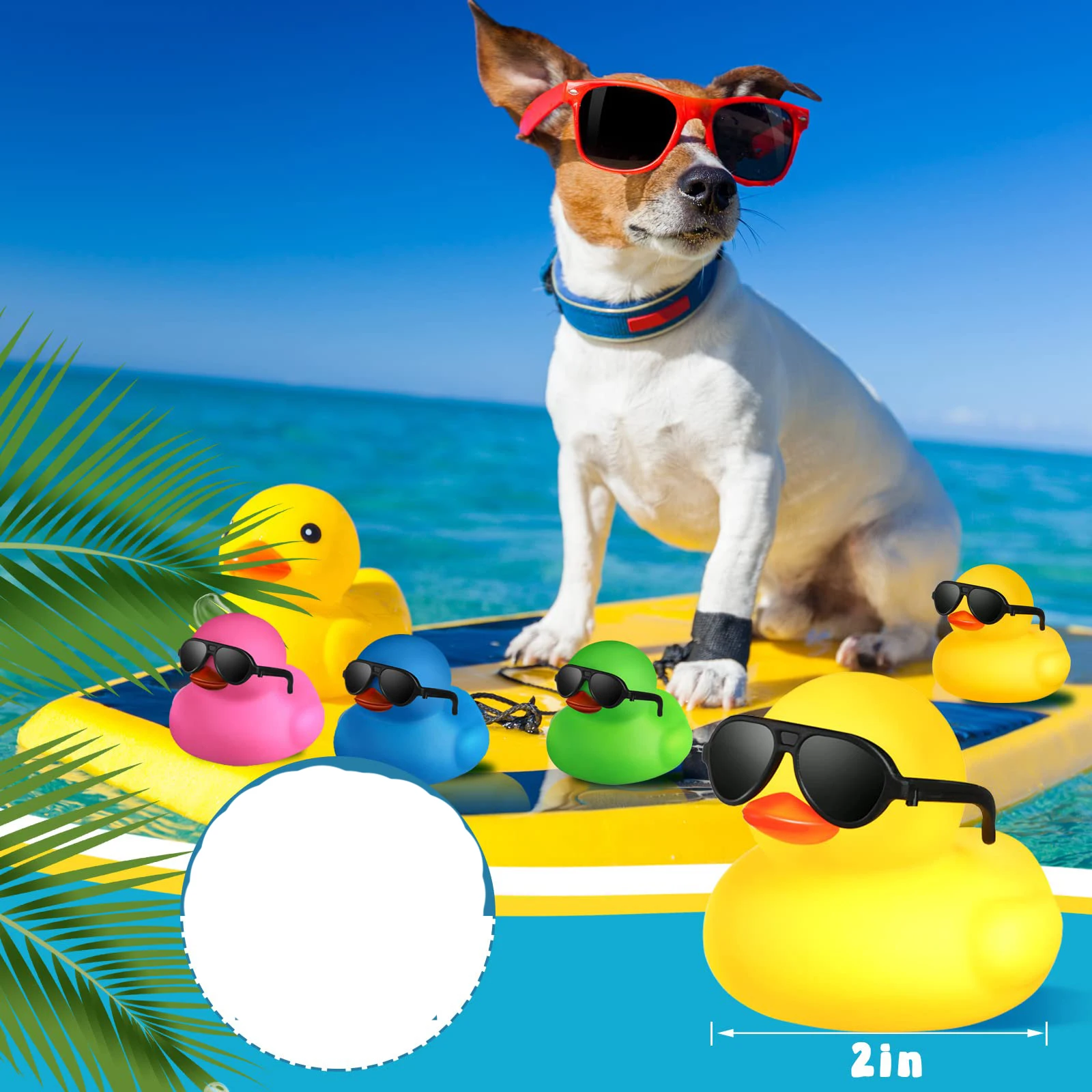 6/12/24 pcs Mini Rubber Ducks with Sunglasses in Bulk Small Duck Gift Bathtub Toys for Holiday Cruise Birthday Party Favor
