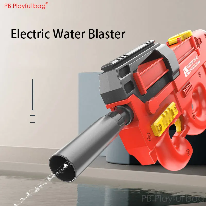 Zomer P90 Waterpistool Elektrische High-Speed Water Blaster Grote Capaciteit Nieuwe Zwembad Party Speelgoed Kinderen Geschenken AC80