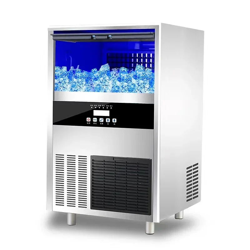 Высококачественная коммерческая машина для изготовления льда Вертикальная машина для изготовления кубиков льда для кофейни