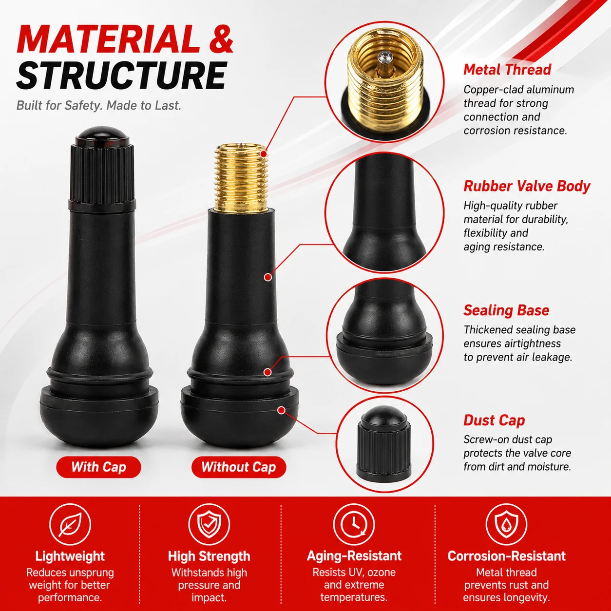 PINMOAP 4/10/50/100PCS Car Mot - Tubeless Valve Core ulasan dan harga