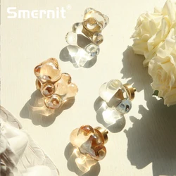 Bear Cloud Brass Door Handles and Knobs for Kitchen Cabinet Modern Simple Dresser Furniture Handles Drawer Pulls