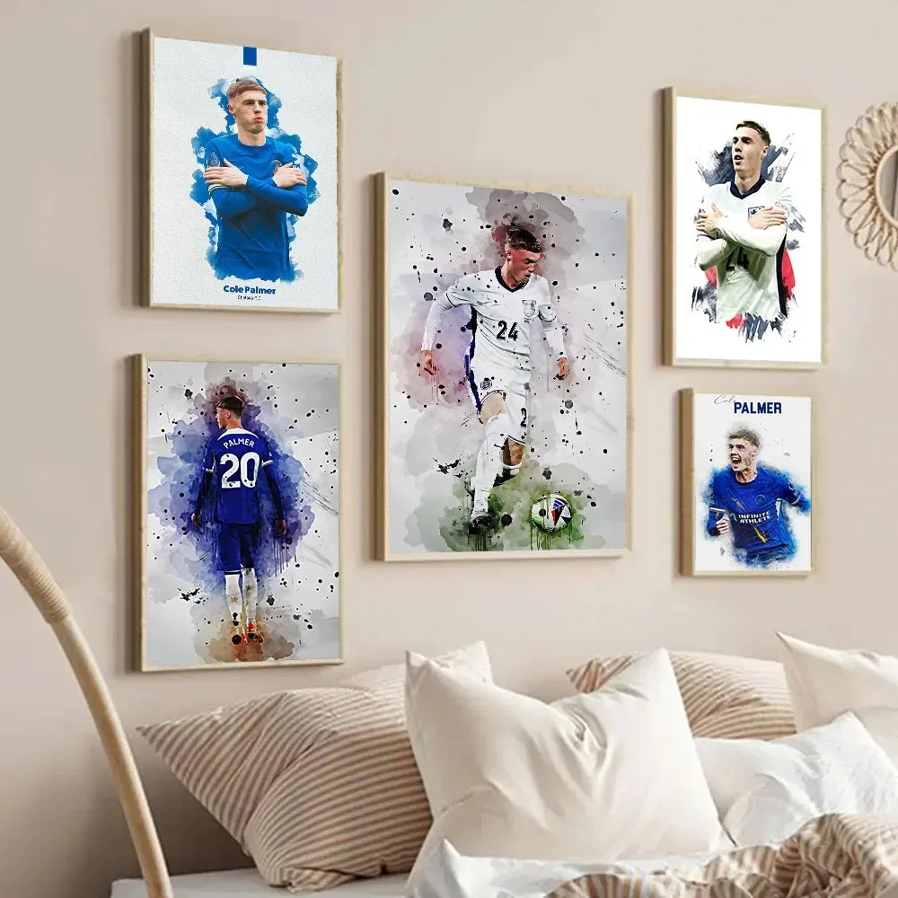 Football Star C-Cole P-Palmer Posters Canvas Painting Print Room Home Bar Cafe Decor Room Wall Decor Soccer Fan Gift