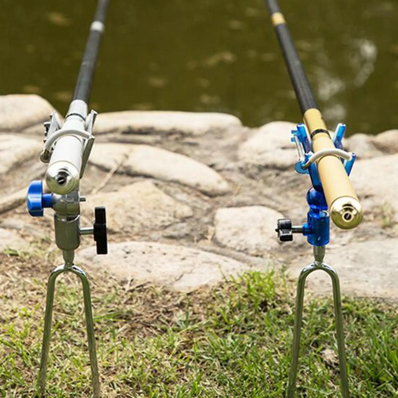 Automatic Fishing Rod Holder Fish Pole Bracket Supplies for Bank Fishing on Lakes & Stream AntiRust