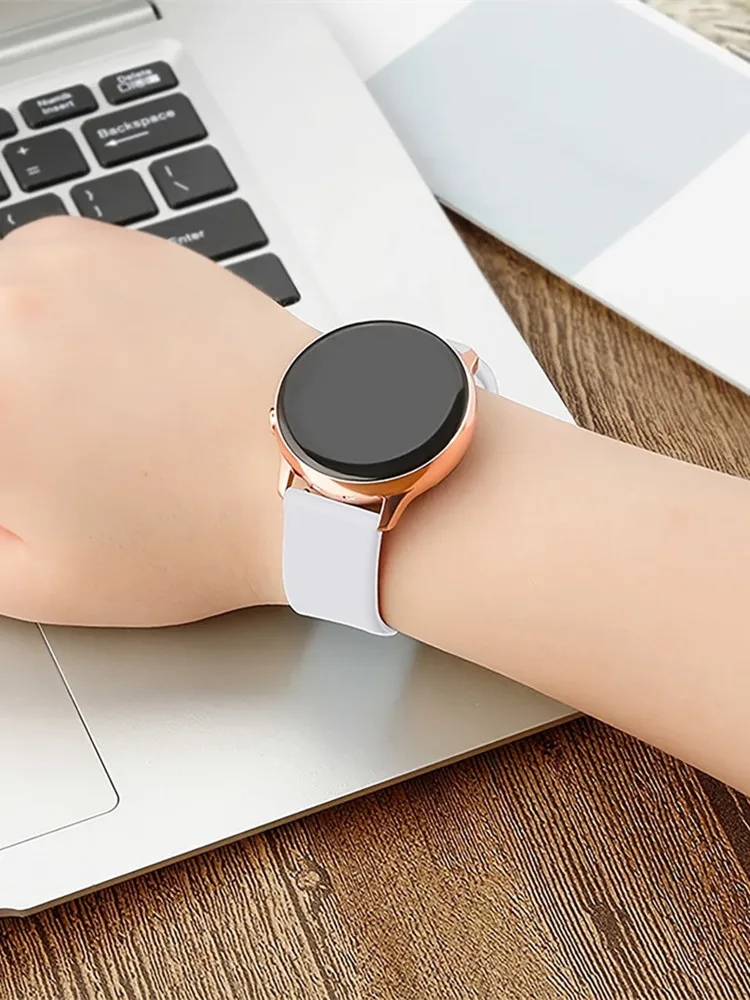 Straps For Samsung Galaxy watch 6/5/pro/4 Classic Silicone bracelet Huawei xiaomi watch GT 4-2e-3 pro 41mm 46mm  20mm 22mm band image 6