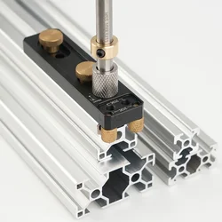 203040 Aluminum Profile Punching Locator Single Hole Drilling Assistant Aluminum Profile DIY Auxiliary Connection Punching Jig