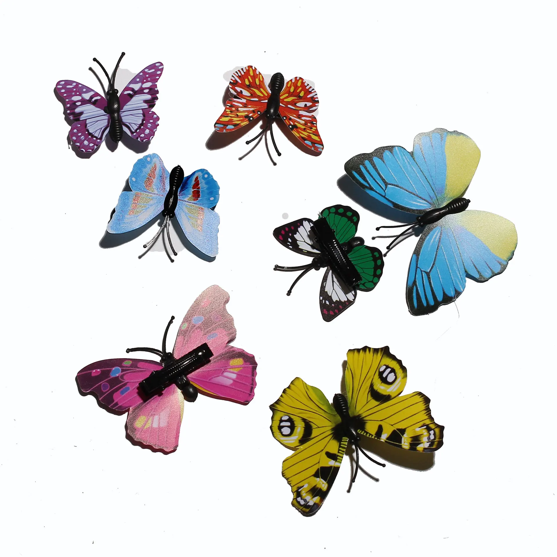 Cute Lifelike Butterfly Hair Clips for Women Beach Wedding Hair Flowers Non-Slip Small Side Barrettes Bulk Wholesale Lot