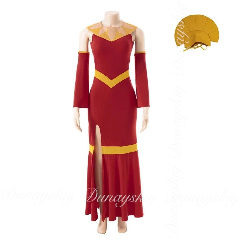 الإمبراطور الجديد الأخدود كوزكو شخصية واحدة الانتقالات الجنسية مع نسخة المرأة من فستان أحمر تأثيري حلي أنيمي البدلة