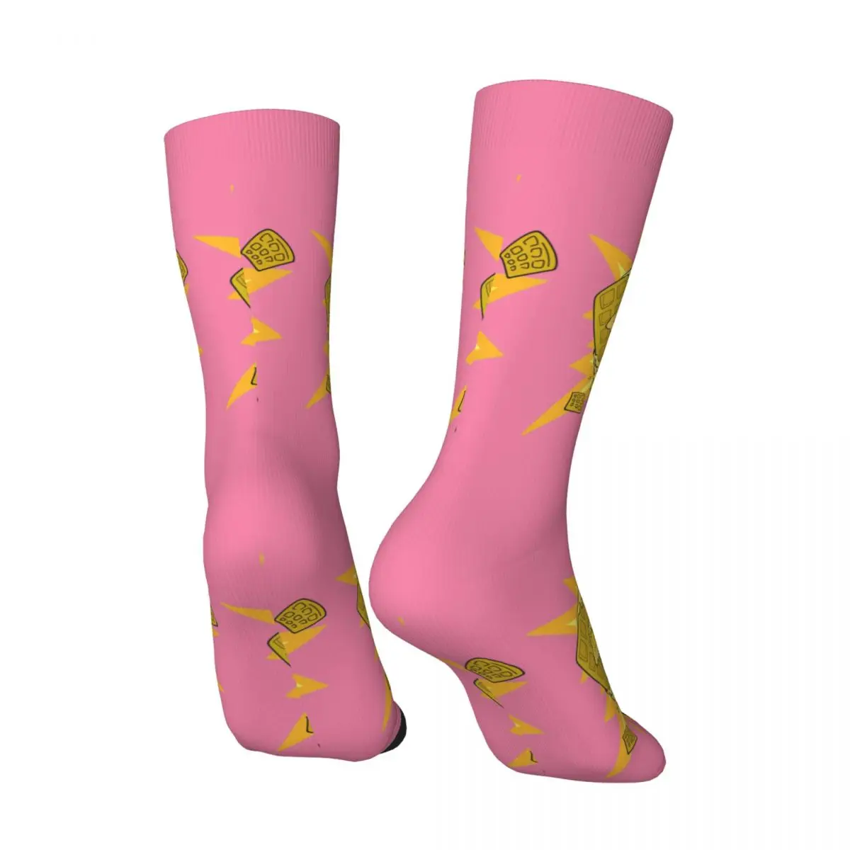 Hip Hop Retro Waffles Crazy Men's compression Socks Unisex ZIM Invader ZIM Dib Membrane Harajuku Seamless Printed Crew Sock