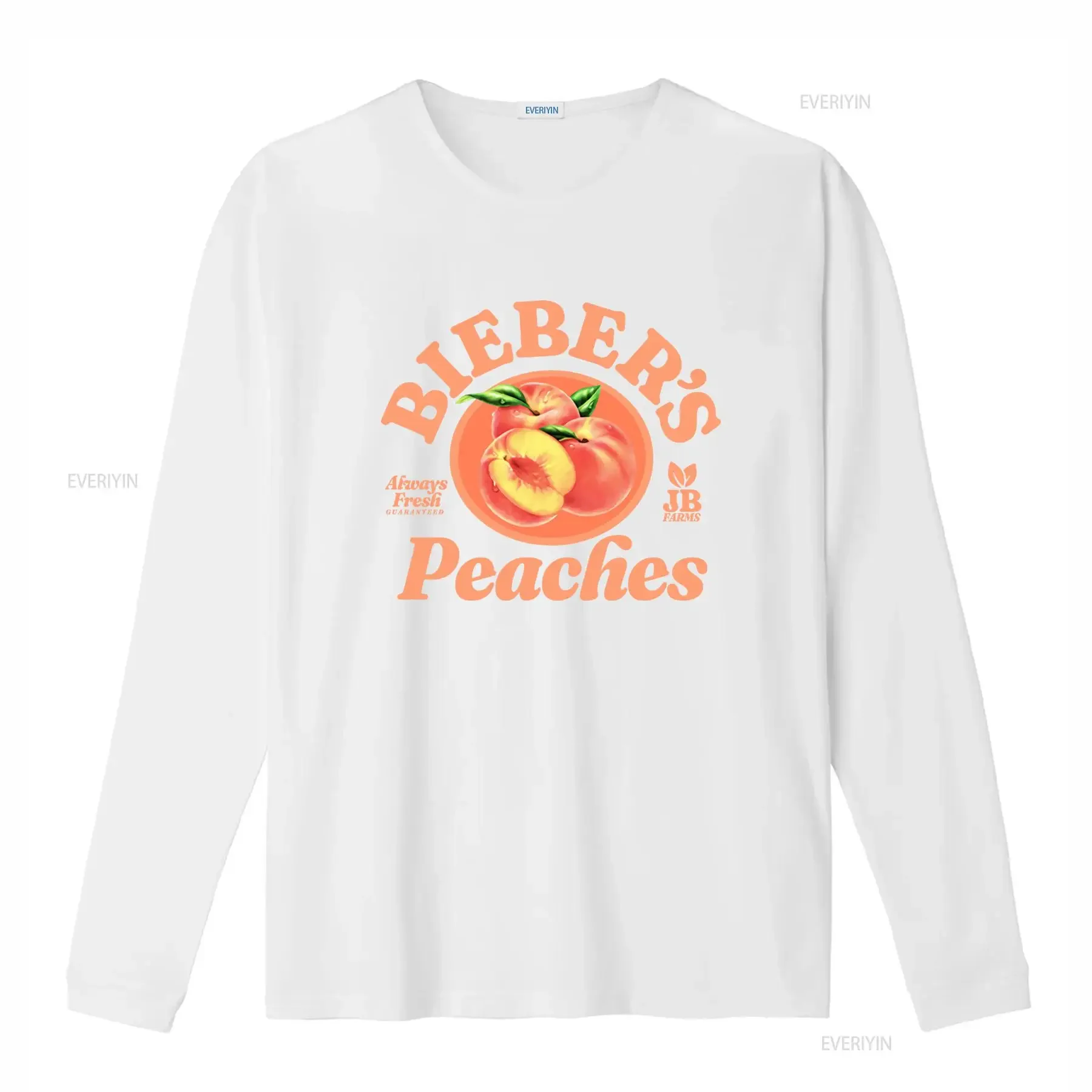 Justin Bieber Official Branded Men's XL Bieber's Peaches T Shirt New w Tags Always Fresh Guaranteed JB Farms Design vintage view 4