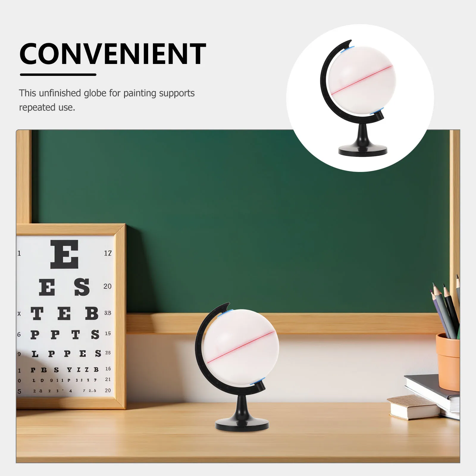 1pcs Blank Globe For Diy 14Cm Paintable Earth Geography Learning Reusable Educational Drawing Craft | Classroom Home