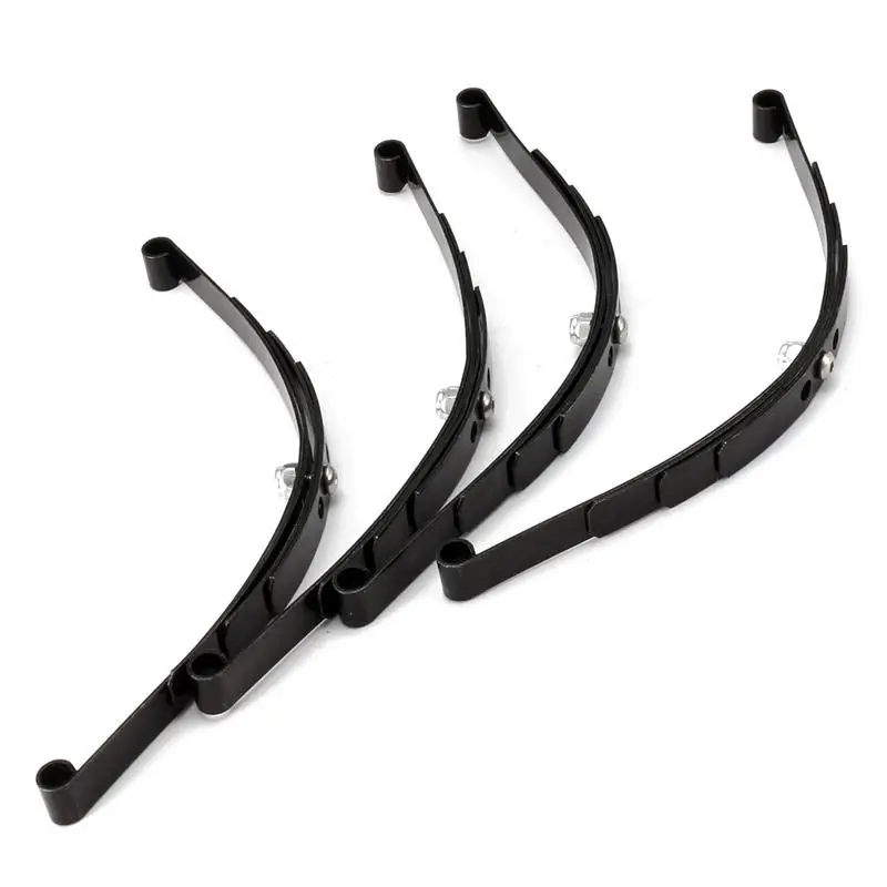 LLXA 4Pcs 1/10 Leaf Springs Set HighLift Chassis for 1/10 D90 RC Crawler Car Parts Black