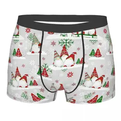 Men Merry Christmas Gnomes Boxer Shorts Panties Soft Underwear Nordic New Year Homme Humor Plus Size Underpants