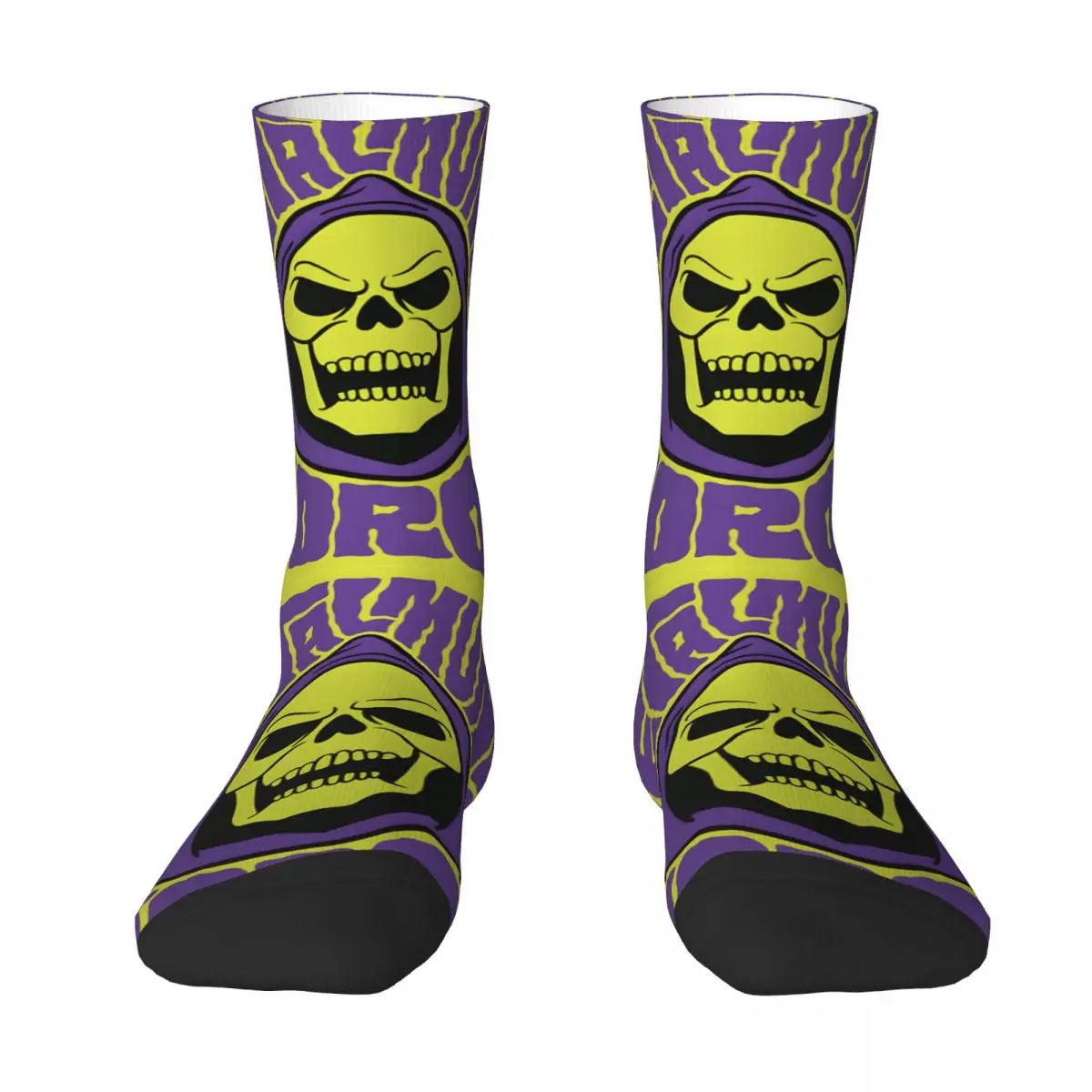 Happy Men's Socks Skeletor Humor Retro Harajuku Casual Crew Sock Gift Pattern Printed