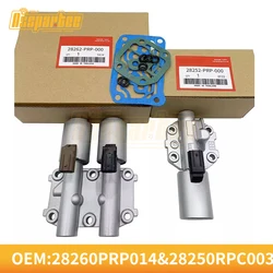 2 SZTUK 28260-PRP-014 i 28250-RPC-003 ZESTAW elektromagnesu skrzyni biegów z uszczelką do Honda CR-V Accord Acura GENUIN 28260PRP014/28250PRC003