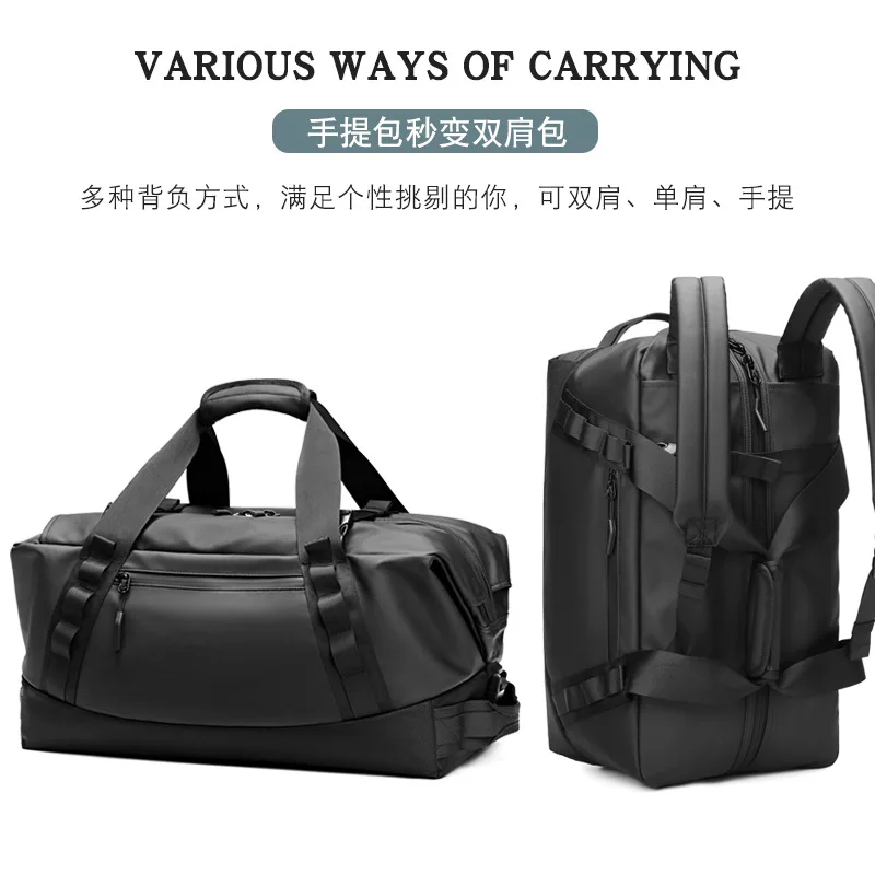 Business Travel Laptop Bag,Multi-functional Gym Sports Duffel,Convertible Tote Crossbody Bag for Men Women,Overnight Handbag