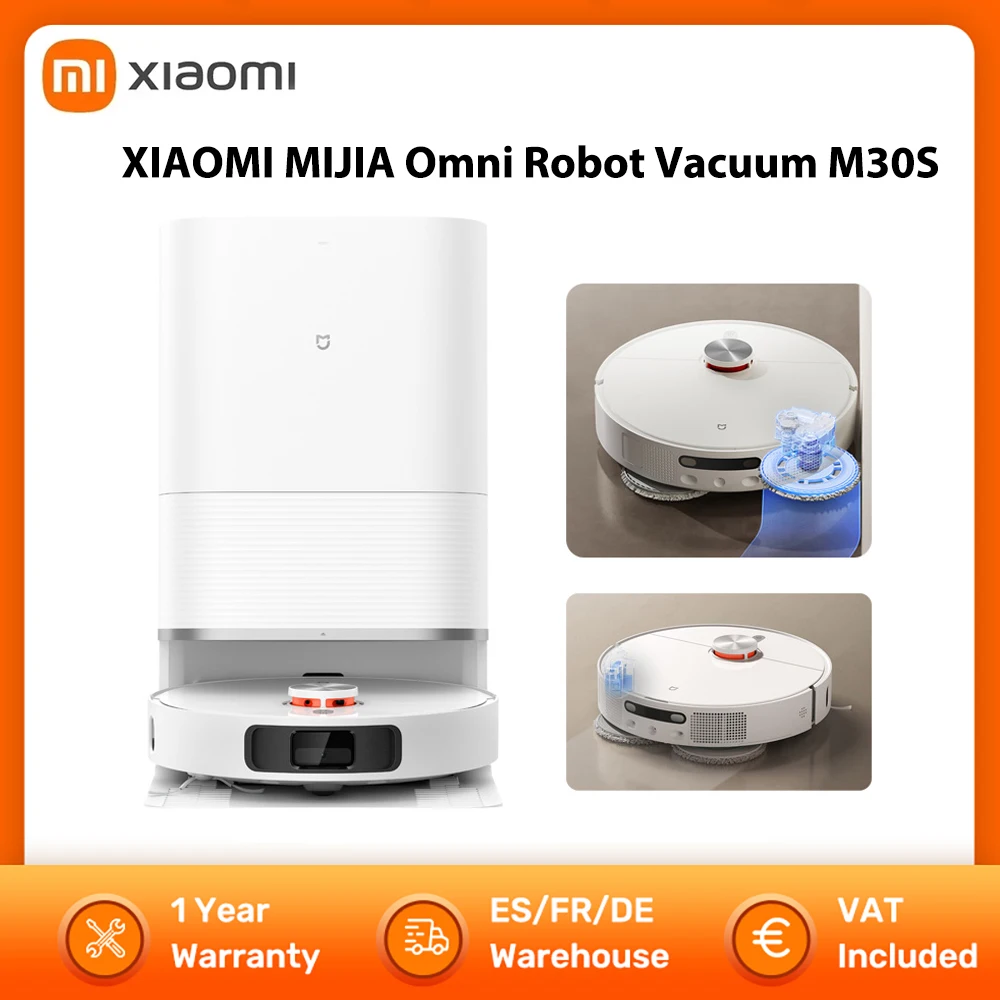 XIAOMI MIJIA M30S D103CN Omni Robot Vacuum Cleaner Infinite Robot Vacuum Cleaning MOP Home Automatic Cleaning Dust Collecting