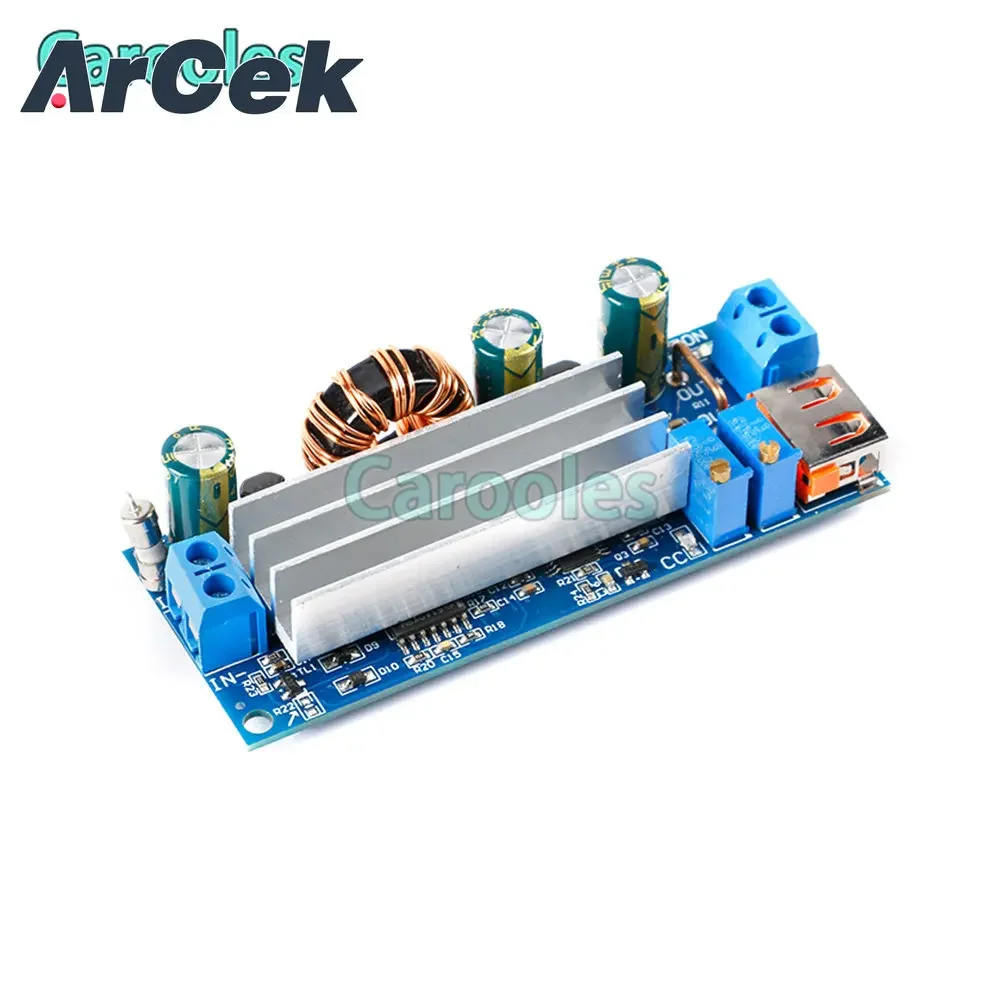 DC-DC 2-24v untuk 3-30v USB 80W daya tinggi Step Up Boost modul Buck tegangan konstan suplai daya arus konstan papan