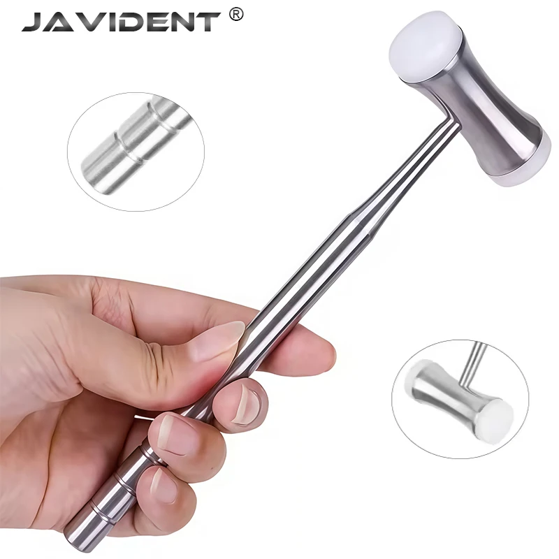 Dental Instruments and Materials: Tooth Extraction Hammer Sterilizable At High Temperatures Stainless Steel Dental Bone Hammer