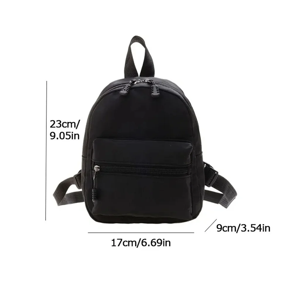 1Pc Mini Womens Backpacks Trend Nylon Female Bag Small School Bags White Rucksack For Teen Girls Fashion Casual Backpack