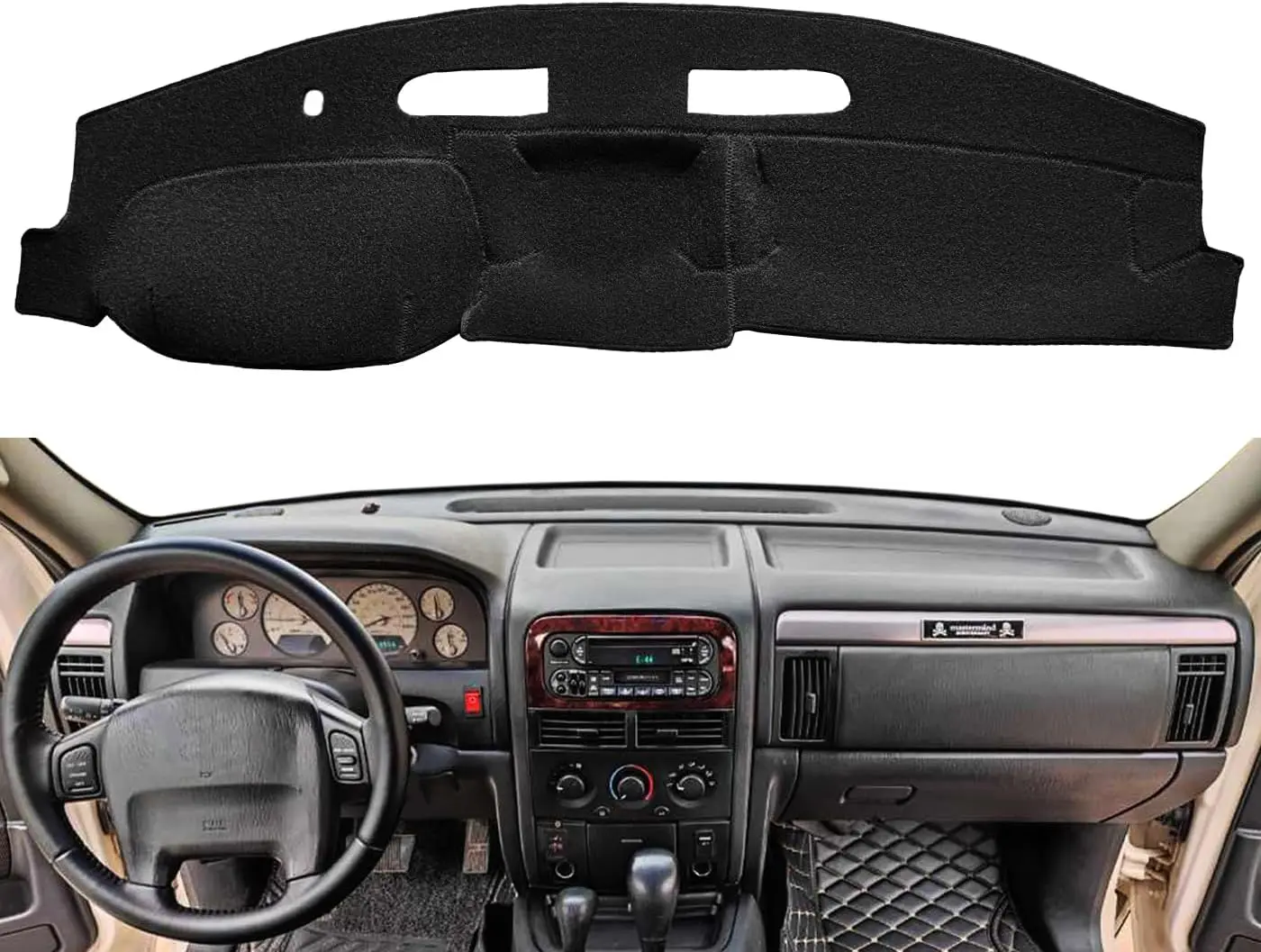 

Dashboard Cover Mat for Jeep Grand Cherokee 1999-2004 Accessories Dash Cover Dash Mat Sunshade UV Anti-UV Protector Interior