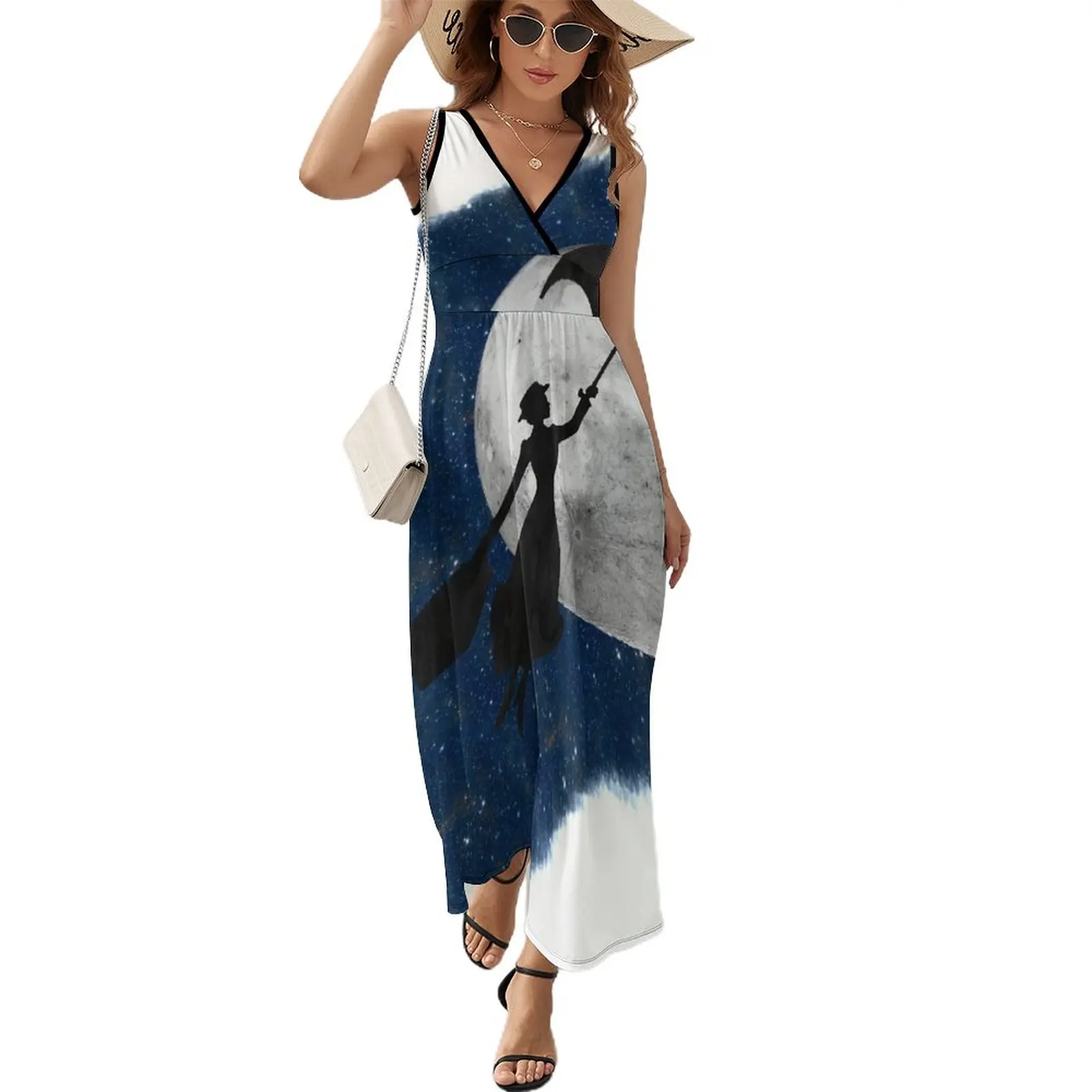 

Mary Poppins Sleeveless Dress Woman fashion women's elegant loose dresses