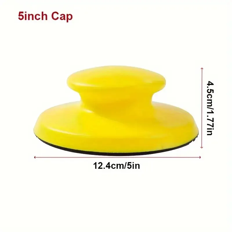 1Pcs 5- and 6-inch Manual Sander, Rubber Hand Sander, with Replaceable Alumina Zircon Sandpaper