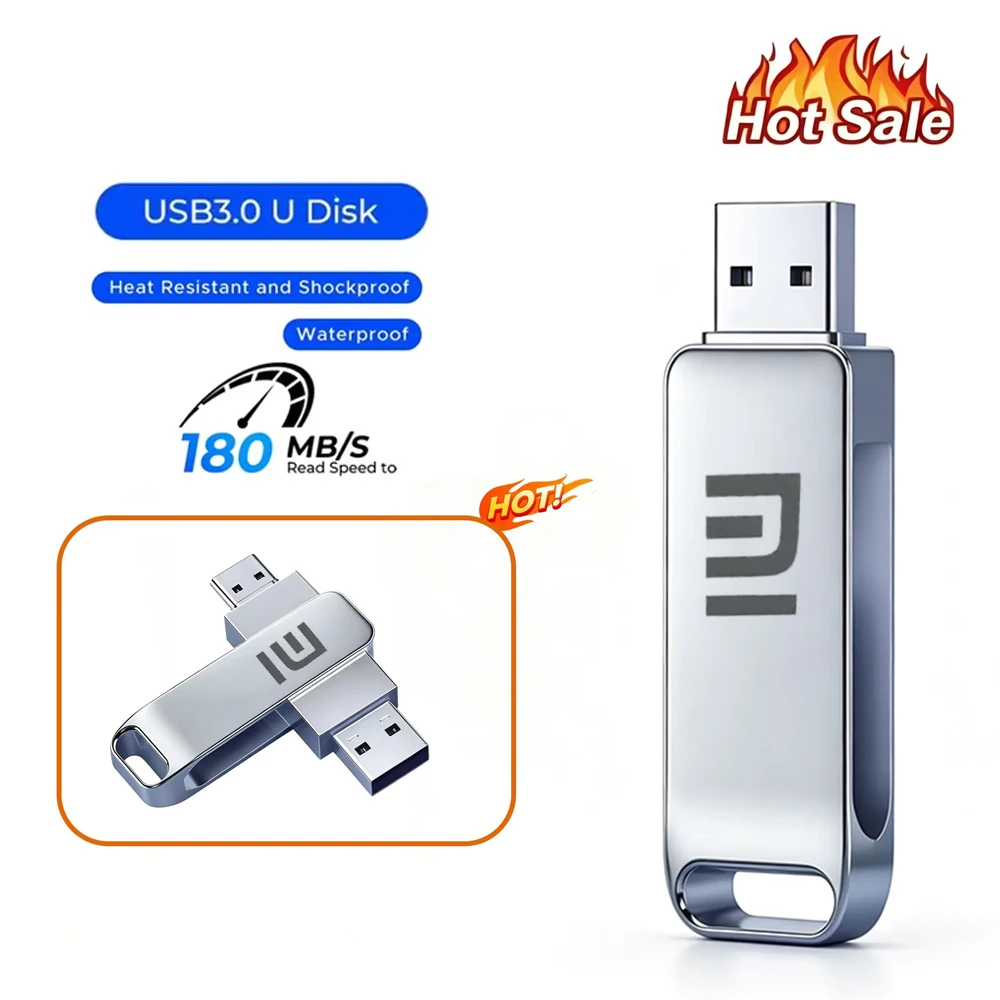 U Disk USB 3.0 High Speed Pen Drive Type-C Memory Card SSD Pendrive Flash Drive Memoria USB Stick For Xiaomi Phone Computer Car