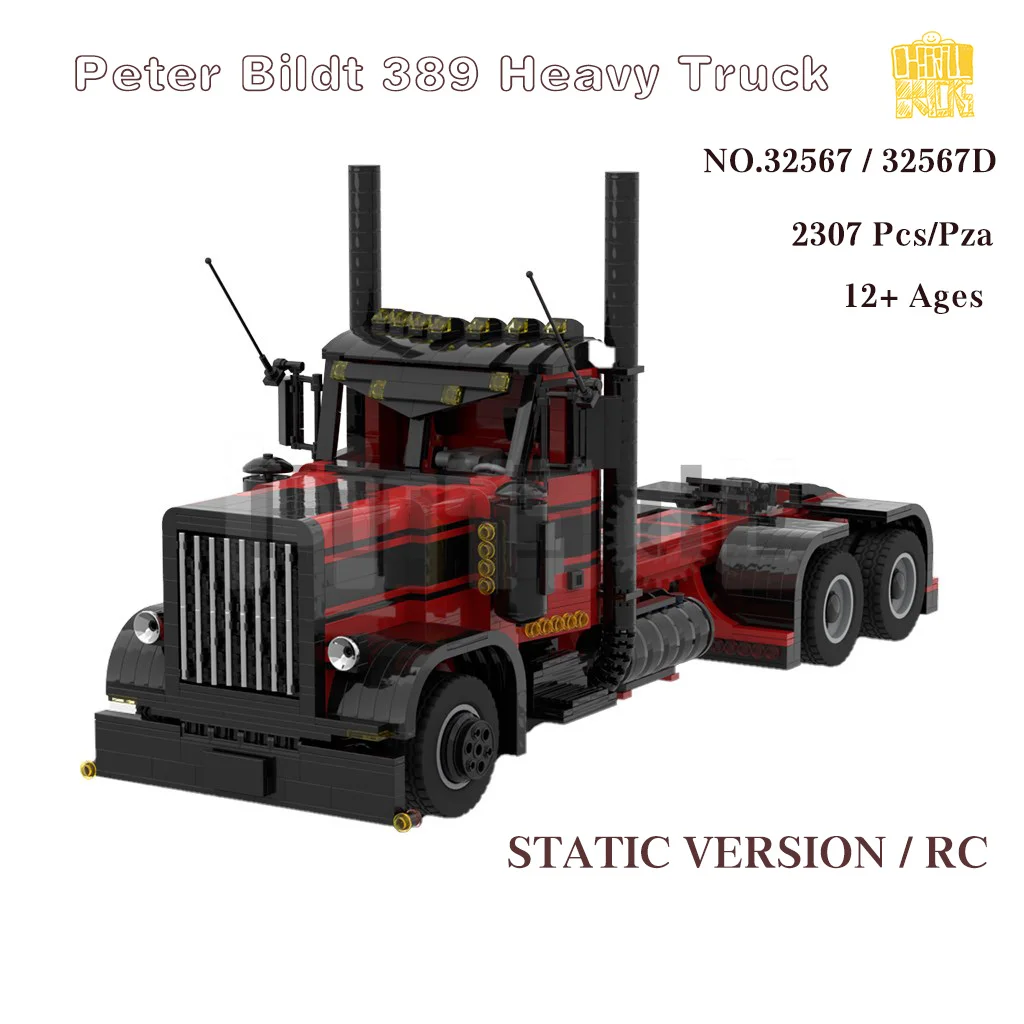 

Moc-32567 389 Heavy Truck Model With PDF Drawings Building Blocks Bricks Kids DIY Toys Birthday Christmas Gifts