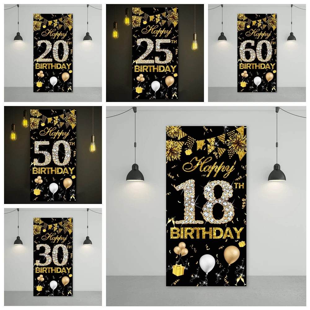 Photography Background for 18st Birthday Party 1/3/15/18/21/30/40/60/80st Backdrop for Birthday Theme Decor Photo Booth 1mx2m