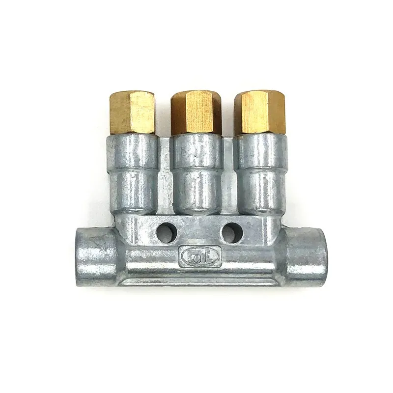 Positive displacement type oil distributor/adjustable oil distributor/oil drain lubrication fittings 2/3/4/5 position pipe