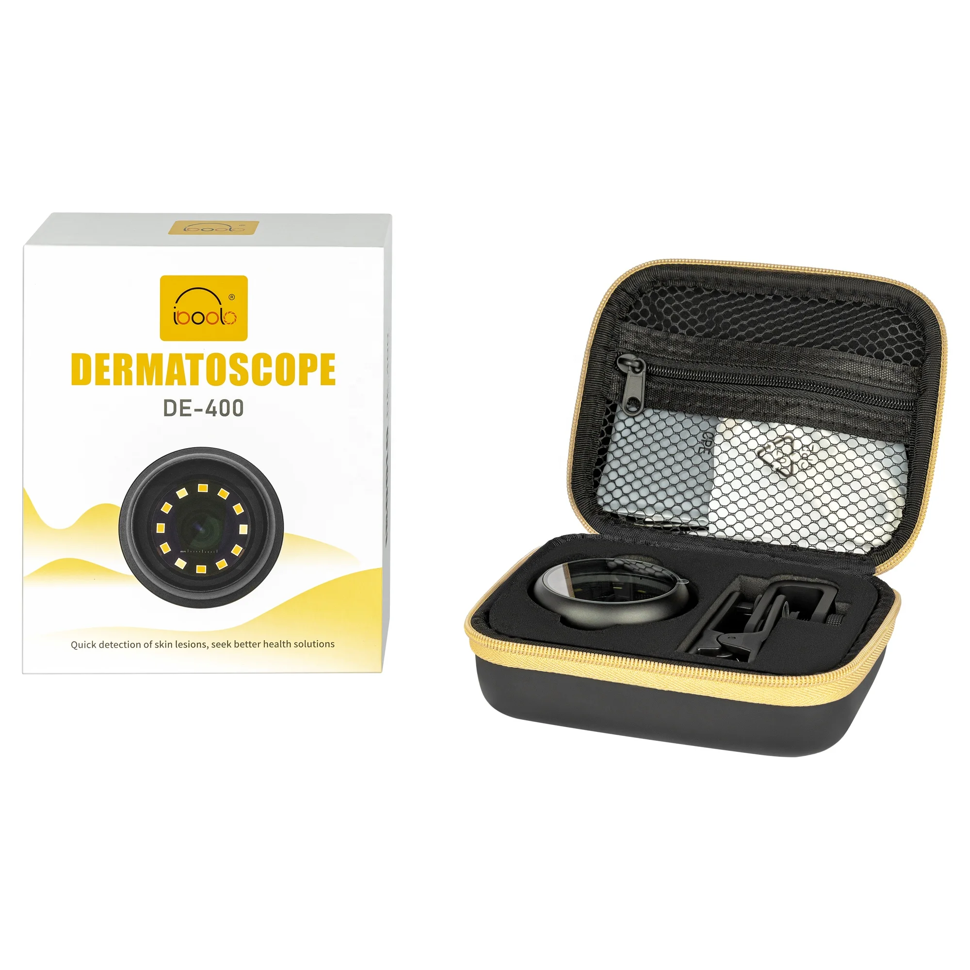 IBOOLO CE Certificated DE-400 Smartphone Polarized Dermatoscope Dermoscopy