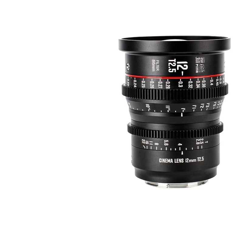 S35 Cinematic Lens 12/18/25/35/50/75/100mm T2.1 Suitable for Canon EF/PL Mount