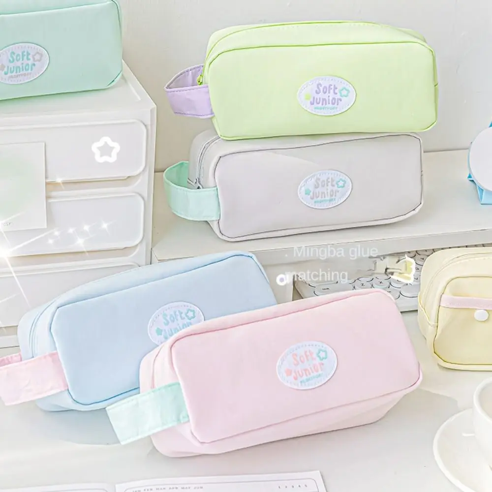 

Candy Color Large Capacity Pencil Case Double Layer High Capacityolor Large Capacity Pen Bag Cute Dopamine Series