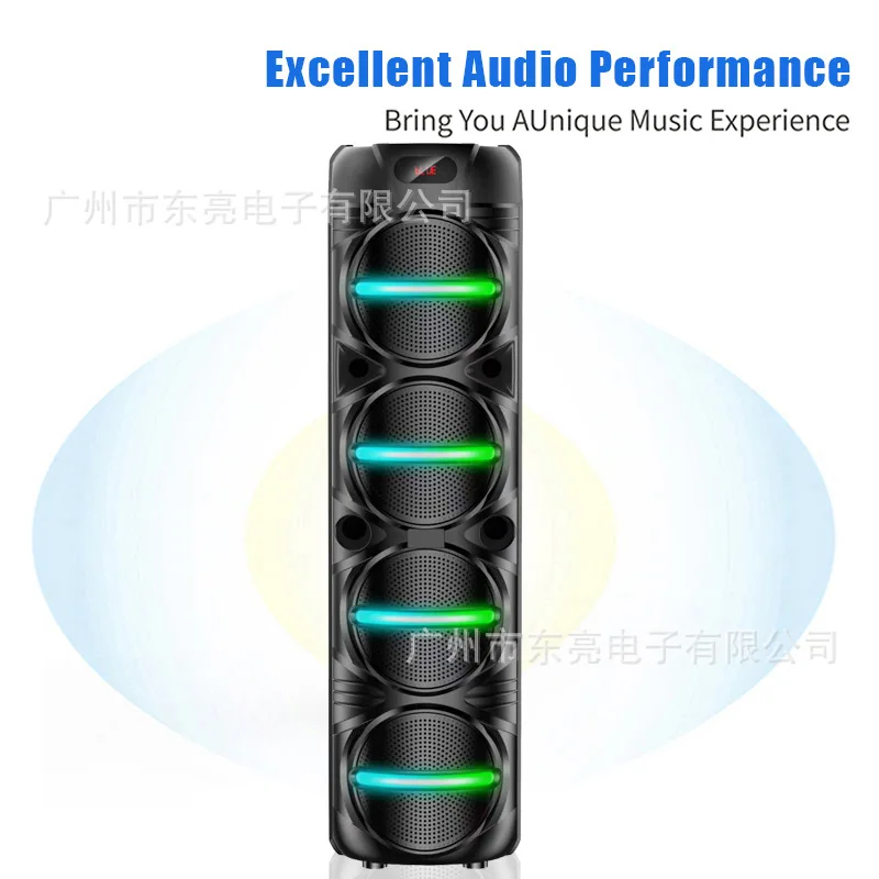 Cross-border New Multi-function Card Bluetooth Speaker Outdoor Karaoke Audio Long Battery Life Large Speaker Speaker
